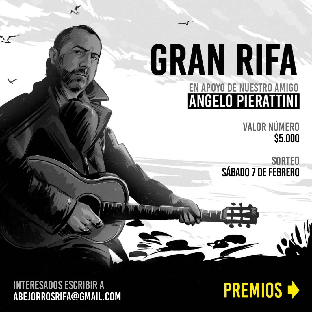 Lanzan rifa en apoyo a Ángelo Pierattini